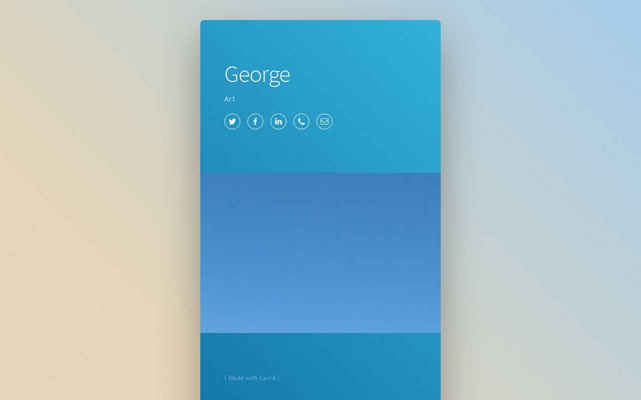 Carrd profile picture for @georg